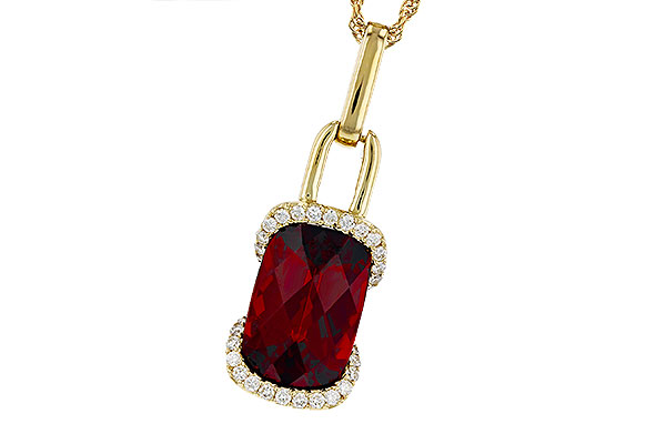 M312-00305: NECK 4.30 GARNET 4.45 TGW (12x8MM GAR)