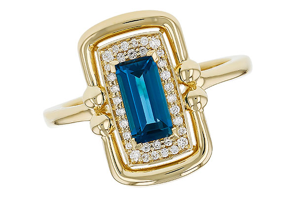 M312-00314: LDS RG .84 LONDON BLUE TOPAZ .96 TGW (8x4MM LBT)
