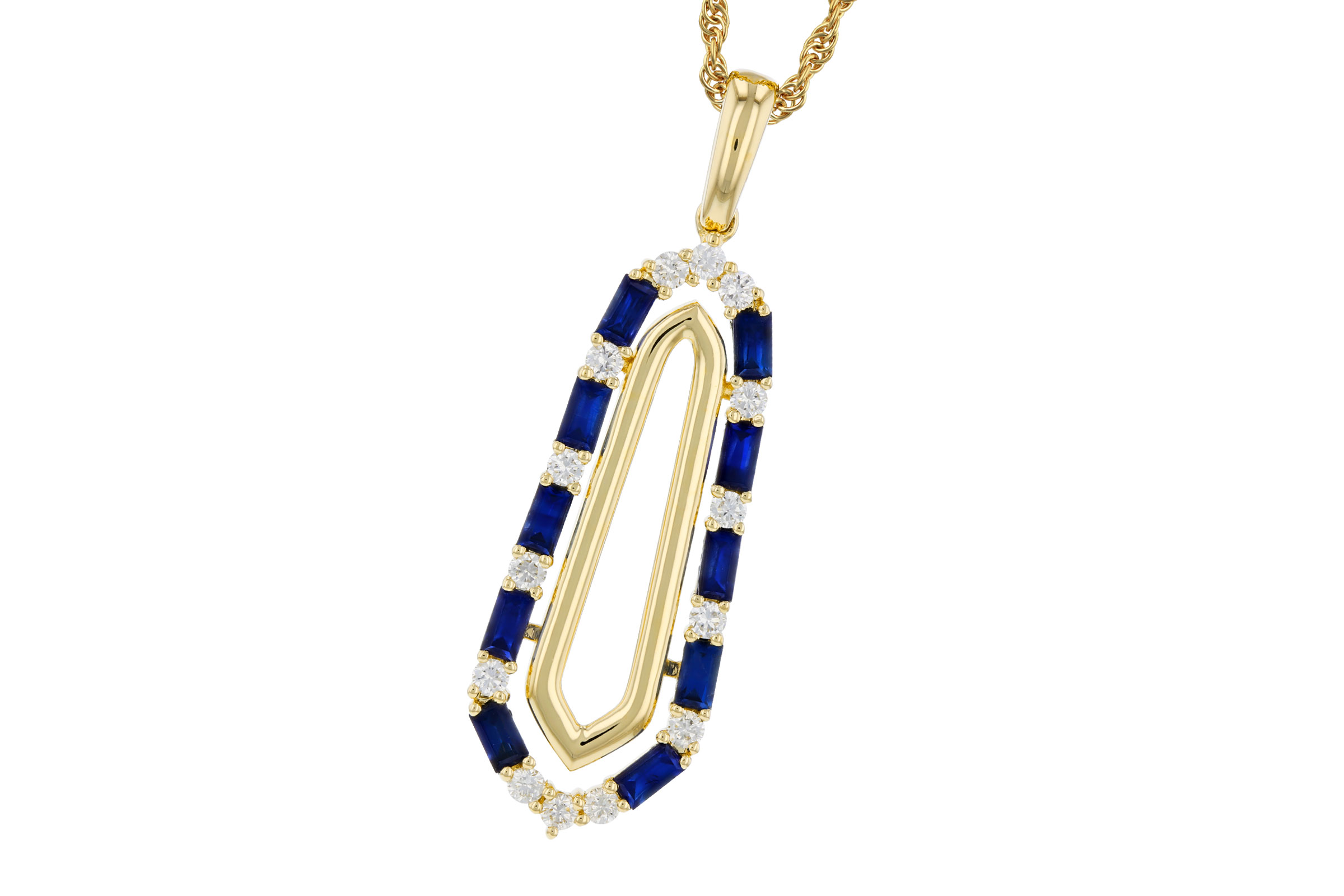 M312-03050: NECKLACE .74 TW SAPPHIRE .94 TGW